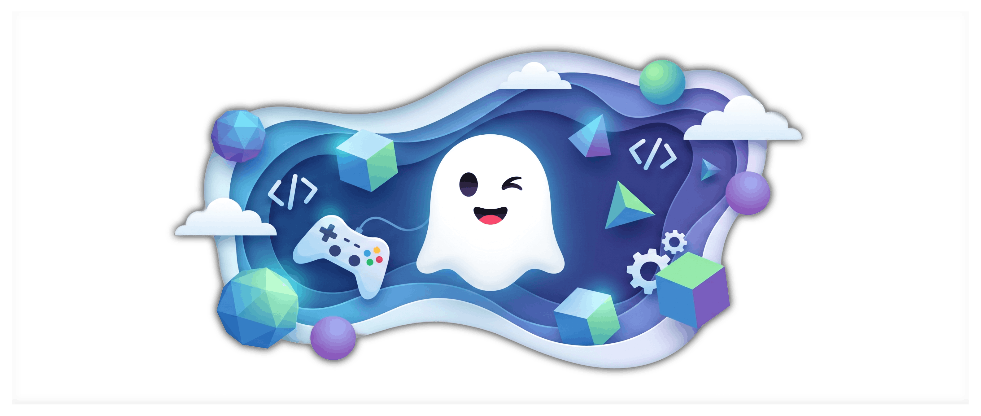 GUMO assistant artwork with code and game assets