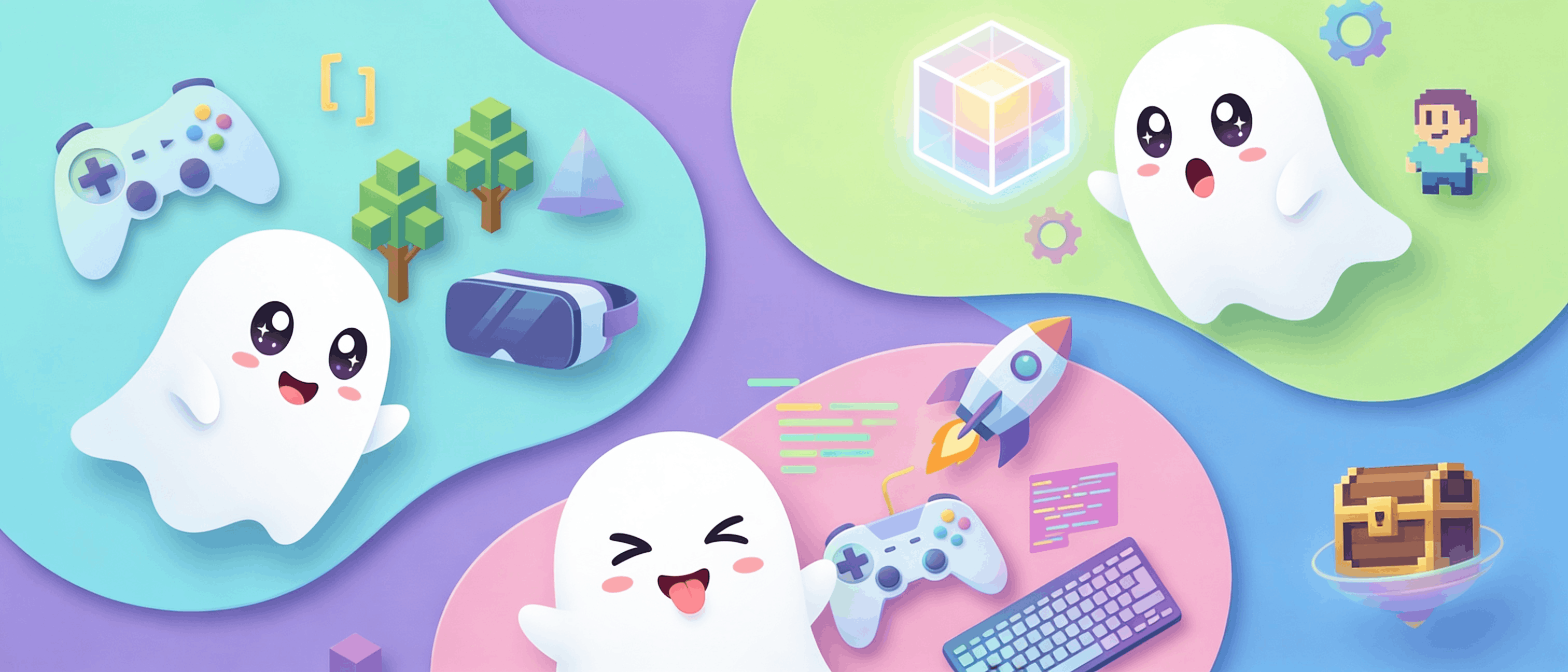 Full-width GUMO world divider artwork